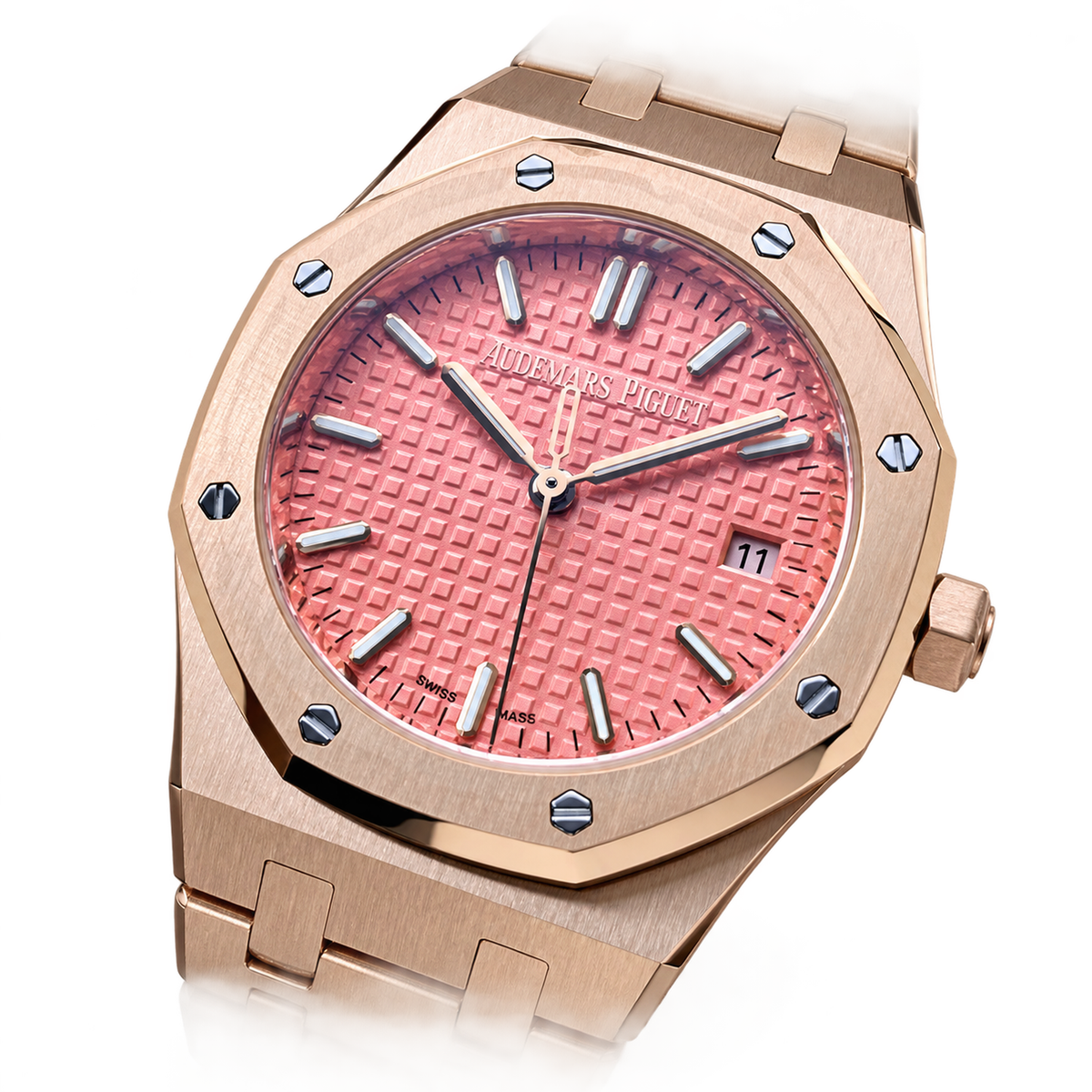 Audemars Piguet Royal Oak 34mm Rose Gold Pink Dial