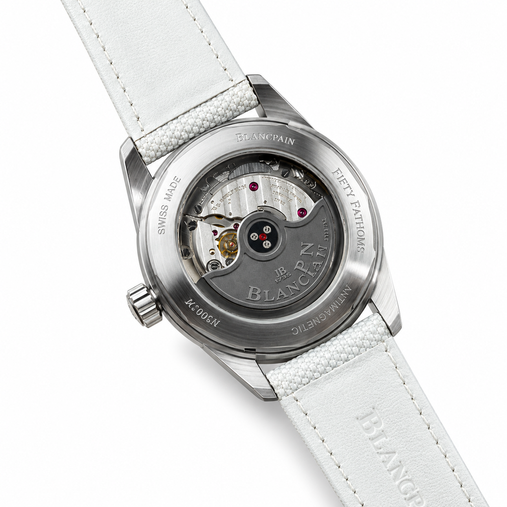 Blancpain Fifty Fathoms Bathyscaphe Heart White Dial Watch
