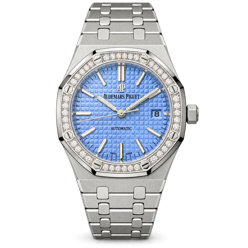 Audemars Piguet Royal Oak Diamond Bezel Blue Steel