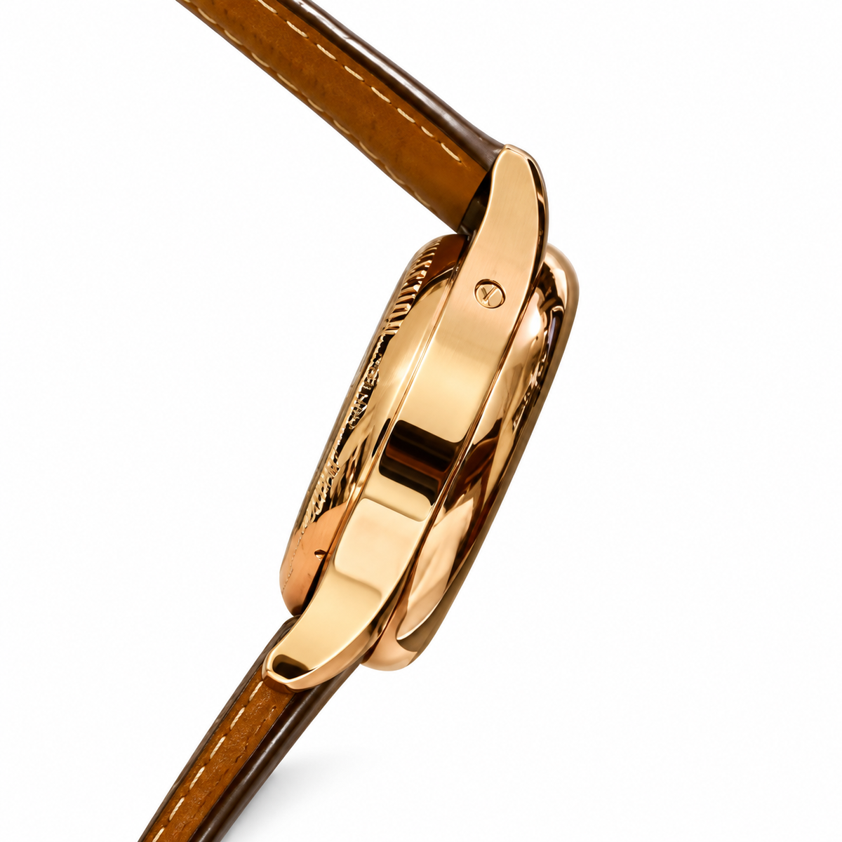 Longines Master Collection – Moonphase Chronograph Rose Gold Leather Strap
