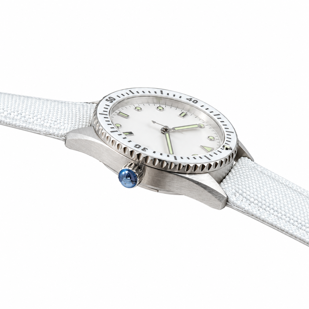 Blancpain Fifty Fathoms Bathyscaphe White Dial Dive Watch