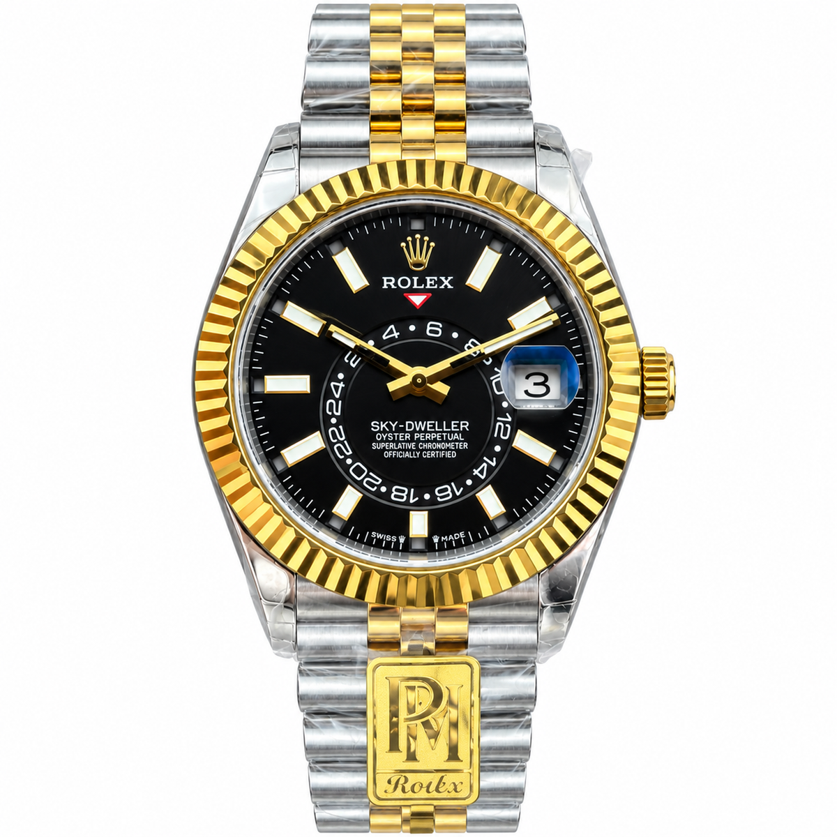 Rolex Sky-Dweller 42mm Automatic Luxury Watch – Annual Calendar, Dual Time Zone, Sapphire Crystal